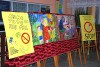 Plakaty przygotowane przez klasy z okazji Światowego Dnia Rzucania Palenia