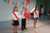 Poczet sztandarowy w czasie rozpoczęcia roku dla klas pierwszych